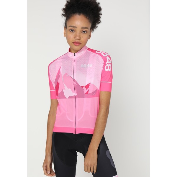 8848 Altitude NAIRO BIKE T-shirt z nadrukiem pink 88041D002