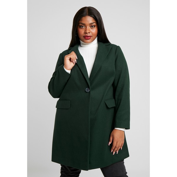 Dorothy Perkins Curve MINIMAL Płaszcz wełniany /Płaszcz klasyczny green DP621U00Z