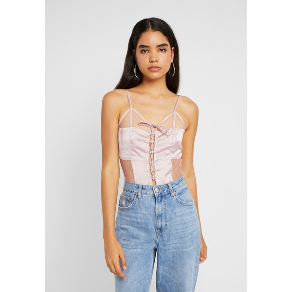 Missguided Tall UP BODYSUIT Top pink MIG21D01V