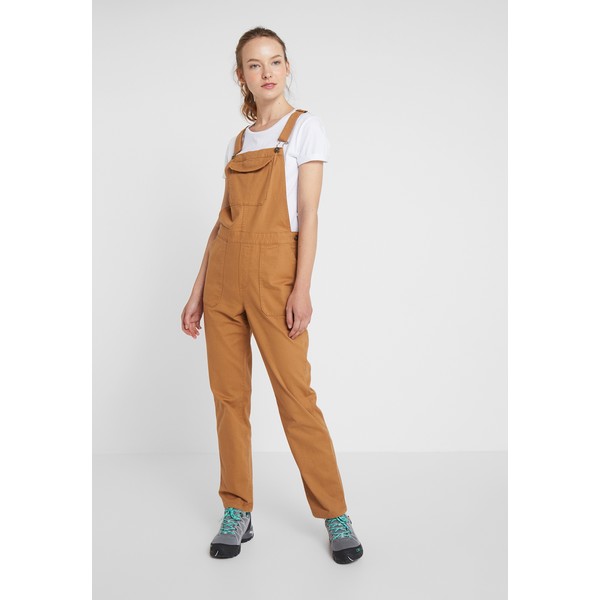 The North Face MOESER OVERALL Spodnie materiałowe chipmunk brown TH341E03T