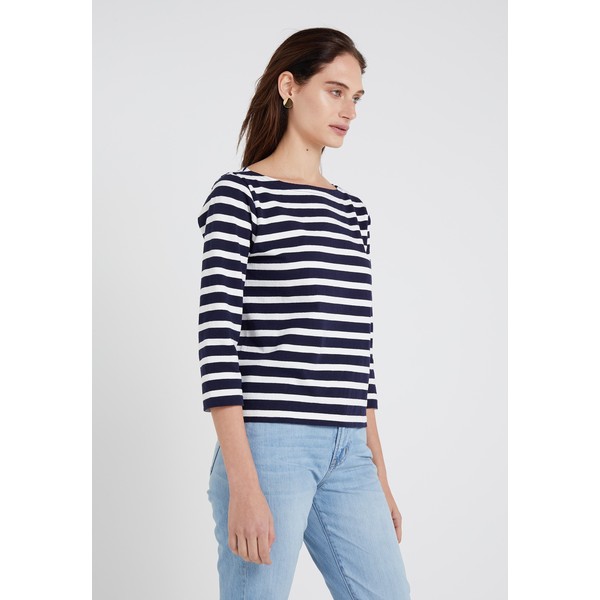 J.CREW STRUCTURED BOAT NECK TEE Sweter navy/ivory JC421D02B