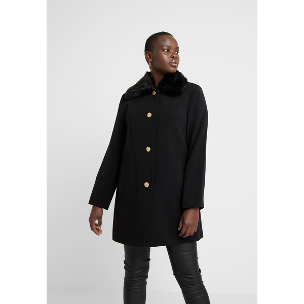 Evans COLLAR COAT Płaszcz wełniany /Płaszcz klasyczny black EW221U013