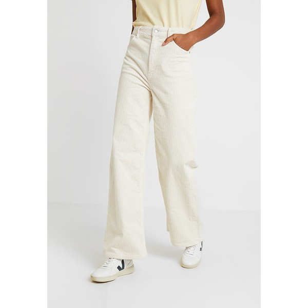 Weekday ACE TROUSER Spodnie materiałowe off white WEB21A01V