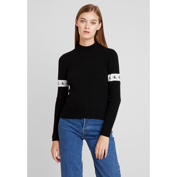 Calvin Klein Jeans MONOGRAM TAPE Sweter black C1821I02F