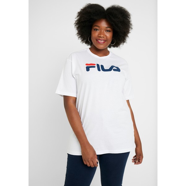 Fila Plus PURE SHORT SLEEVE T-shirt z nadrukiem white FIQ21D005