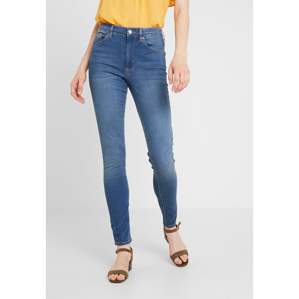 Topshop LEIGH NEW Jeansy Skinny Fit blue denim TP721N0BZ