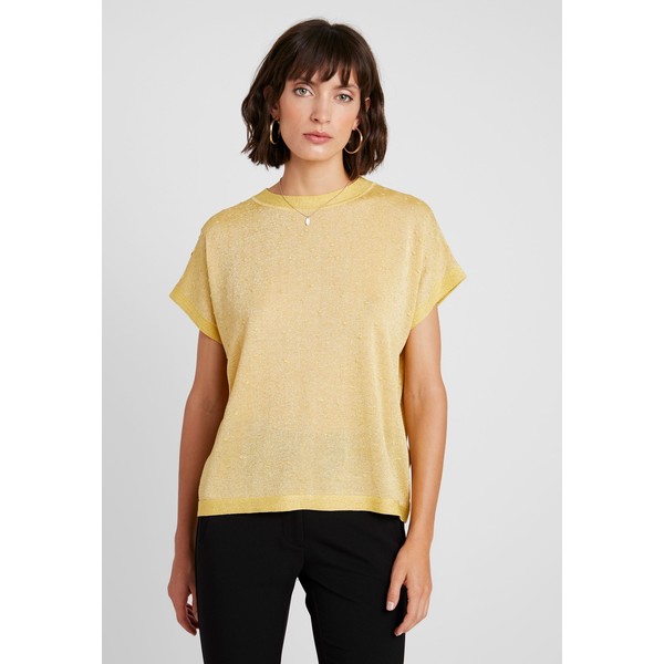 Nümph NUMEABH DARLENE T-shirt z nadrukiem cream gold NU121D07Q