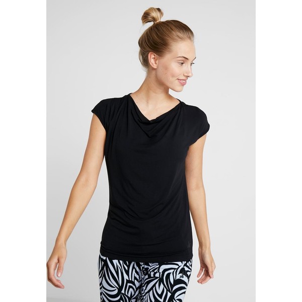 Curare Yogawear WASSERFALL T-shirt basic black CY541D01C
