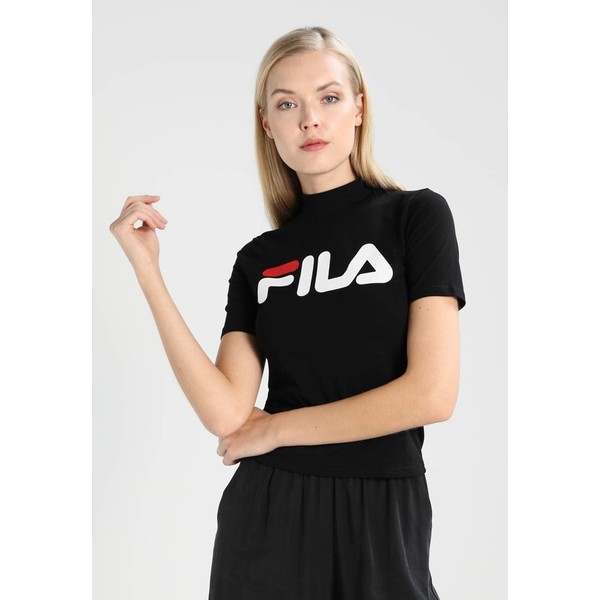Fila Tall EVERY TURTLE T-shirt z nadrukiem black FIE21D00D