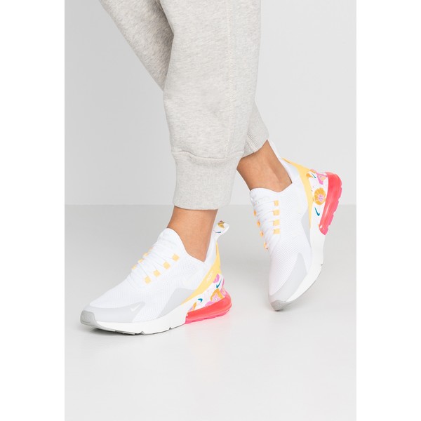 Nike Sportswear AIR MAX 270 Sneakersy niskie white/summit white/metallic silver/laser orange/hyper pink NI111A0BA