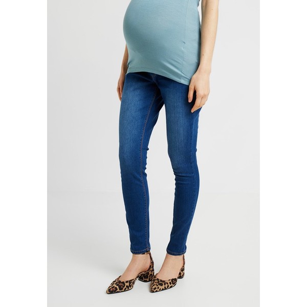 Dorothy Perkins Maternity OVER BUMP DARCY Jeansy Skinny Fit midwash DP829A00V
