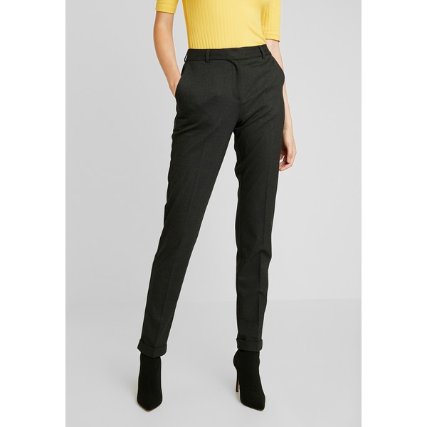 Selected Femme Tall SLFLUNA ANKLE PANT Spodnie materiałowe dark grey melange SEM21A00K