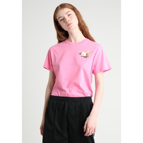 Converse FLORAL BASKETBALL RELAXED TEE T-shirt z nadrukiem pink CO421D06O