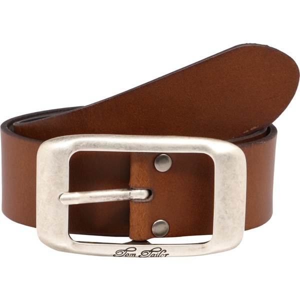 TOM TAILOR Pasek 'used cow leather belt' TOT1227003000003