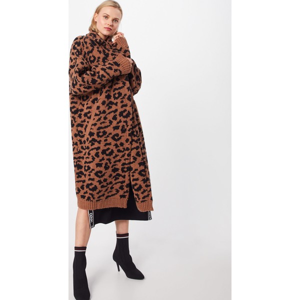 Essentiel Antwerp Płaszcz z dzianiny 'Tumblr leopard jacquard coat' ESA0154001000002