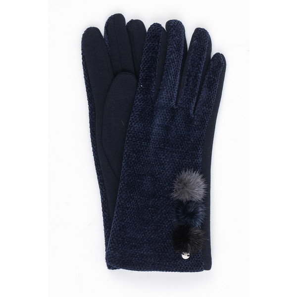 Monnari Akrylowe rękawiczki z ozdobami 19Z-GLV0770-K013