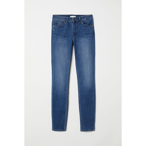 H&M Spodnie Skinny Fit 0562245006 Sprany niebieski denim