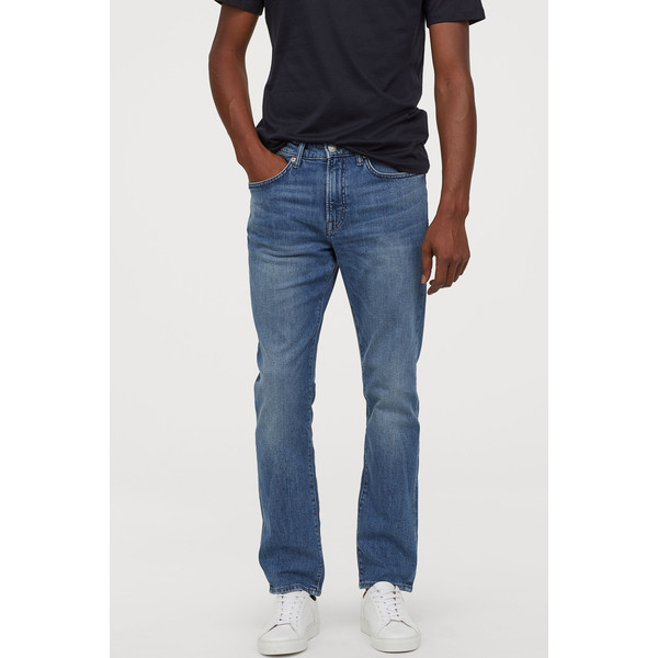 H&M Regular Jeans - - ON 0811993038 Niebieski denim