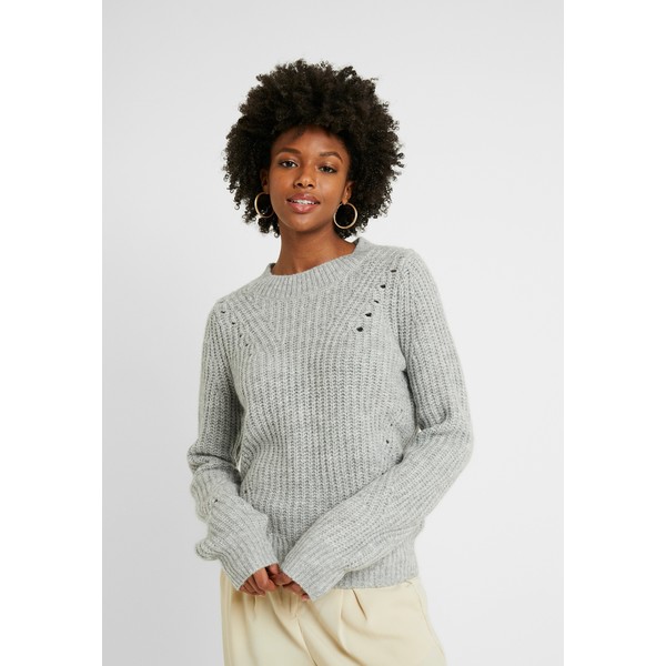 Gap Tall BRUSHED POINTELLE Sweter light heather grey GAH21I00D