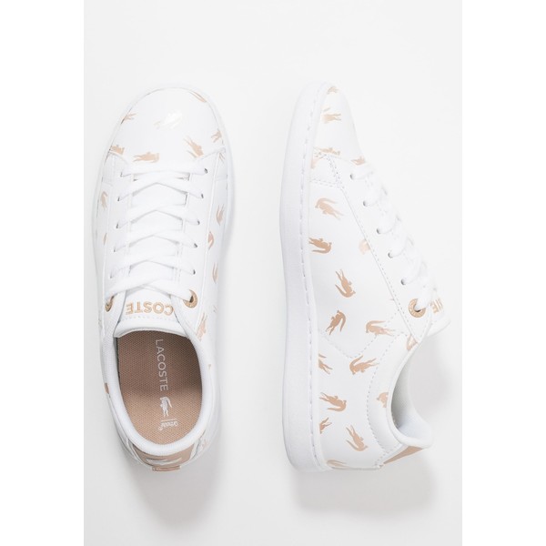 Lacoste CARNABY EVO Sneakersy niskie white/gold LA213D01J