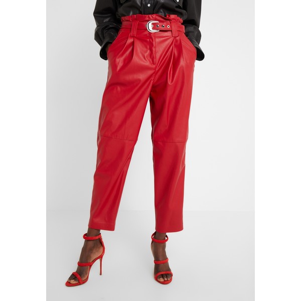 Pinko MADERA PANTALONE Spodnie materiałowe red P6921A04F