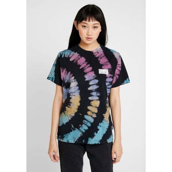 Obey Clothing COLONY COLLAPSE T-shirt z nadrukiem black rainbow OB021D01R