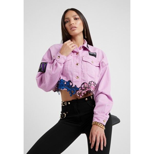 Versace Jeans Couture Kurtka jeansowa pink VEI21G000