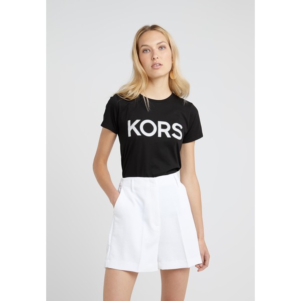 MICHAEL Michael Kors T-shirt z nadrukiem black/ silver MK121D03C