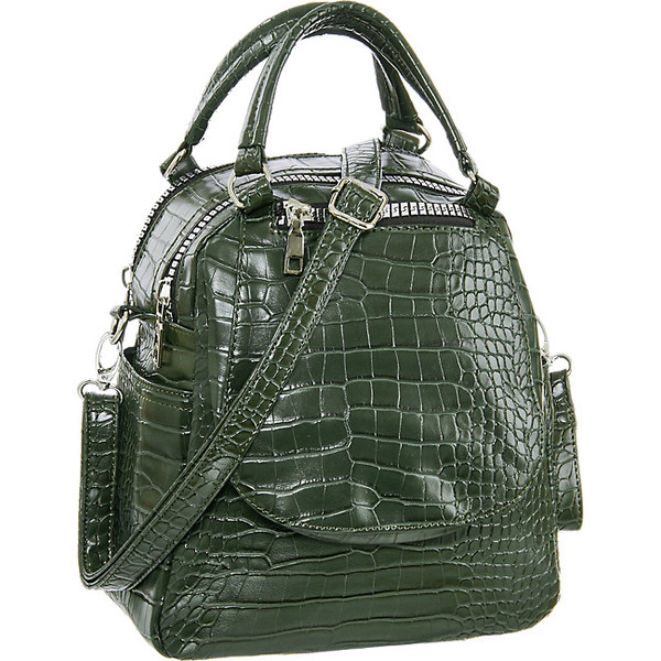 zielona torebka damska Graceland we wzór skóry krokodyla 41001164
