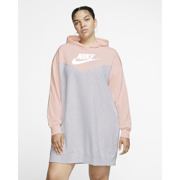 Nike Sportswear Heritage Sukienka damska z kapturem (duże rozmiary) CJ7303