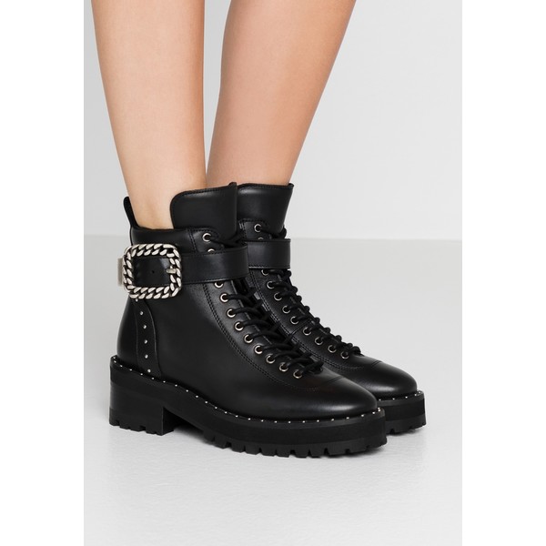 The Kooples BUCKLE BOOT Ankle boot black/silver THA11N010