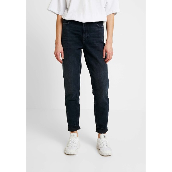 Topshop MOM Jeansy Relaxed Fit blue black TP721N0D5