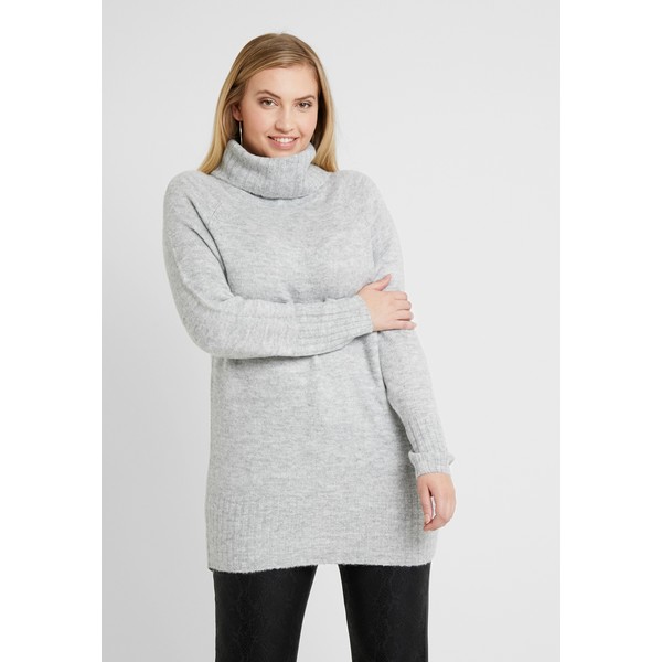 New Look Curves ROLL NECK JUMPER Sweter mid grey N3221I03F