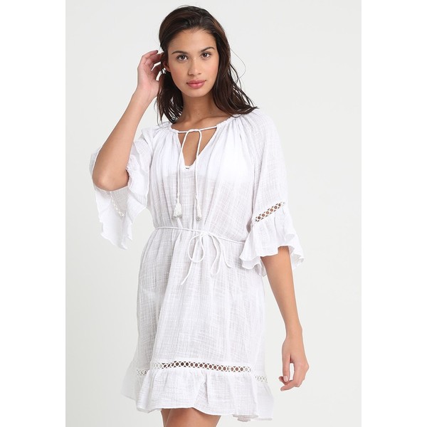 Seafolly STRIPE BELL SLEEVE COVER UP Akcesoria plażowe white S1981H01M