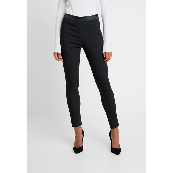 Selected Femme SLFTABIA SLIM PANT Spodnie materiałowe black SE521A0FF