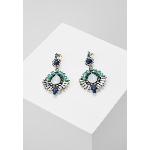 Pieces PCEILIDH EARRINGS Kolczyki emerald PE351L0KY