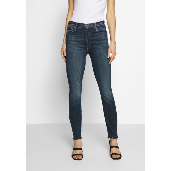 Mother THE STUNNER FRAY Jeansy Skinny Fit blue denim MH321N039