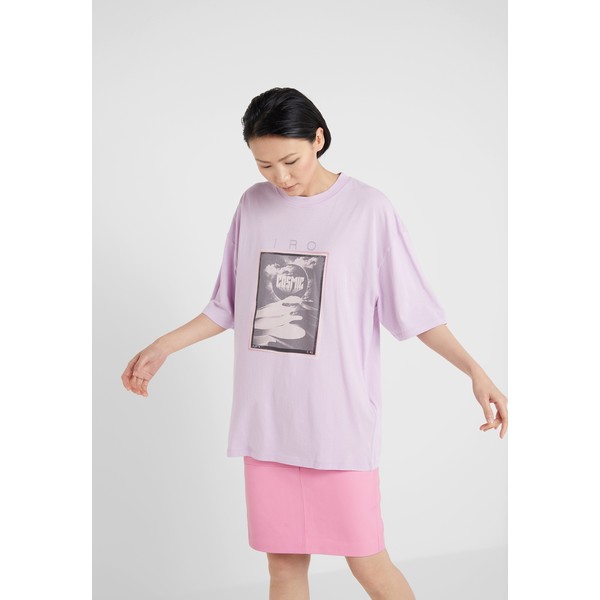Iro SLATER T-shirt z nadrukiem lavender IR221D00C