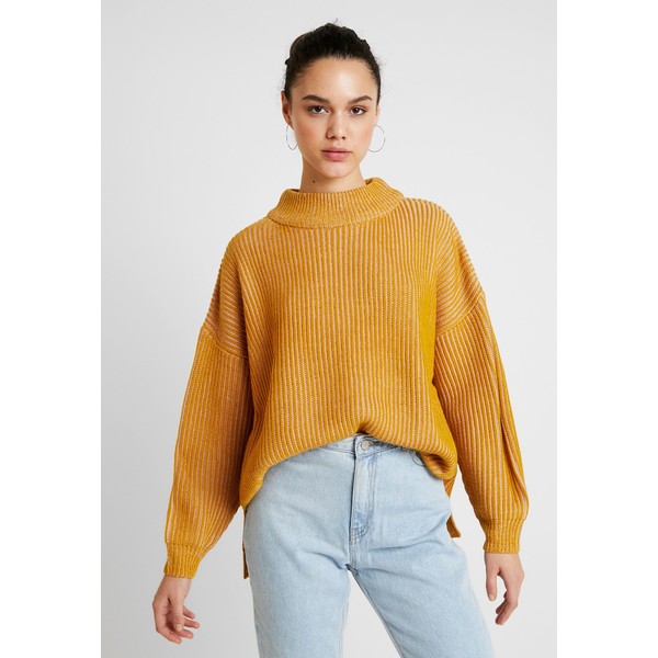 Topshop PLATED FUN Sweter mustard TP721I0JH