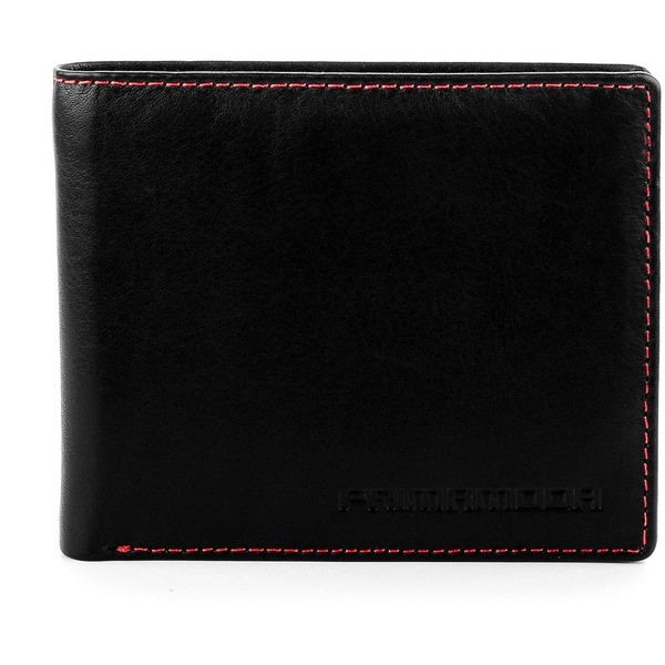 Primamoda Czarny portfel męski ze skóry licowej 2X-1050 VIT.NERO
