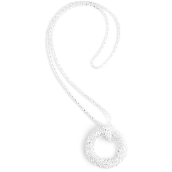 Quiosque Srebrny naszyjnik z kołem imitujący łańcuch 5ID256304