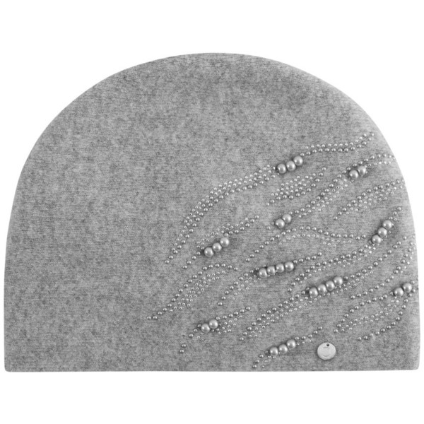 Quiosque Szara czapka ze wzorem z perełek 5ID072200