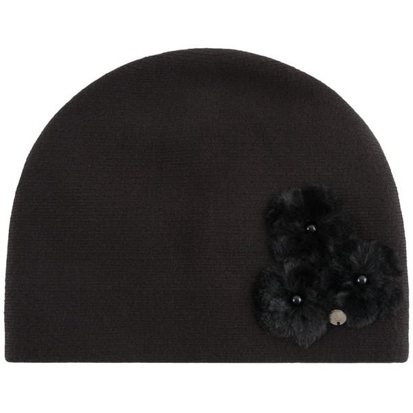 Quiosque Czarna czapka z trzema kwiatami 5ID074299