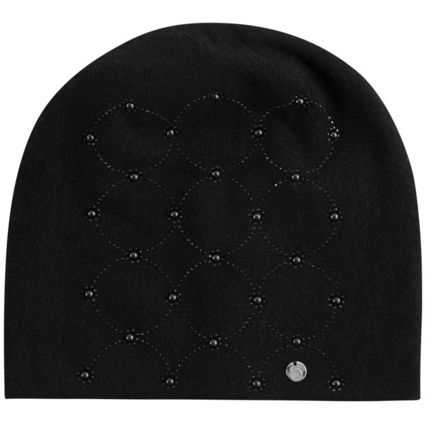 Quiosque Czarna czapka z perełkowym wzorem 5ID076299