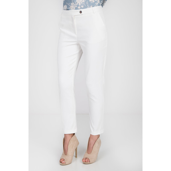 Quiosque Białe spodnie z bocznym guzikiem 3DS003101