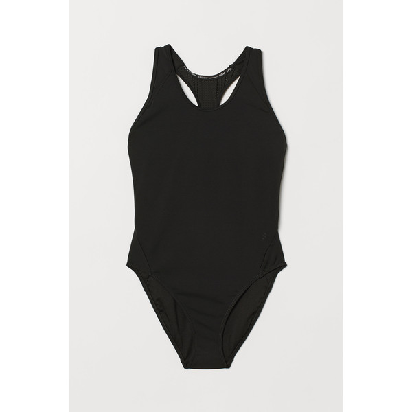 H&M Sportowy kostium kąpielowy 0710943001 Czarny