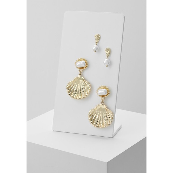 Pieces PCJANIS EARRINGS 2 PACK Kolczyki gold-coloured PE351L0DG