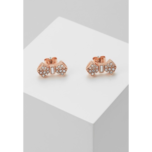 Ted Baker SERSI SOLITAIRE PAVE BOW EARRING Kolczyki rose gold-coloured TE451L04H