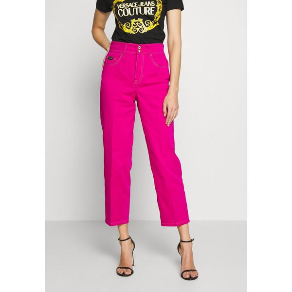 Versace Jeans Couture LADY TROUSER Jeansy Straight Leg rosa fluo VEI21N004