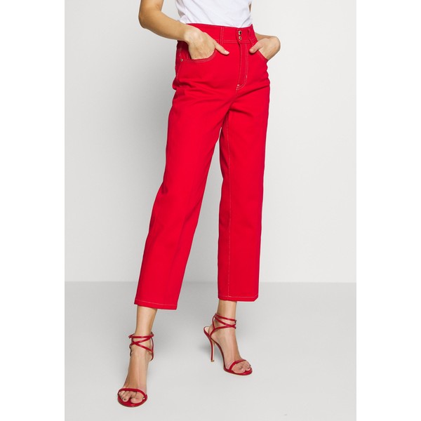 Versace Jeans Couture LADY TROUSER Jeansy Straight Leg racing red VEI21N004